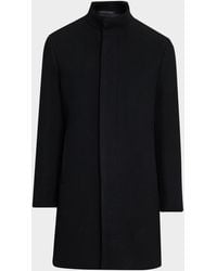 Theory - Apos;S Belvin Melton-Textured Wool-Blend Coat - Lyst