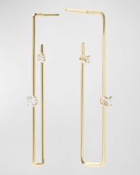 Lana Jewelry - 14K Diamond Wire Rectangle Hoops - Lyst