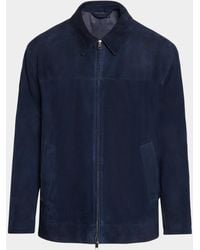 Brioni - Apos;S Suede Zip-Up Jacket - Lyst