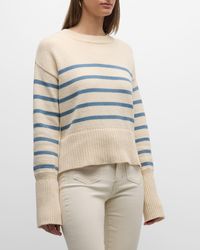 Veronica Beard - Andover Striped Pullover Sweater - Lyst