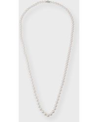 Assael - Akoya Pearl Long Necklace With 18k White Gold Clasp, 32"l - Lyst
