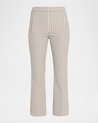 Veronica Beard - Arte Plaid Kick-Flare Pants - Lyst