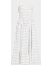 Jonathan Simkhai - Kittiya Check A-Line Midi Dress - Lyst