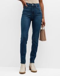 PAIGE - Gemma High Rise Skinny Jeans - Lyst