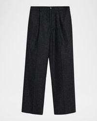 FRAME - Apos;S Pinstripe Wide Leg Trousers - Lyst