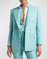 Tom Ford - Double-Breasted Wool Blazer Jacket - Lyst