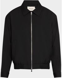 FRAME - Wool Full-Zip Blouson - Lyst