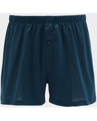 Hanro - Sporty Mercerized Cotton Boxers - Lyst