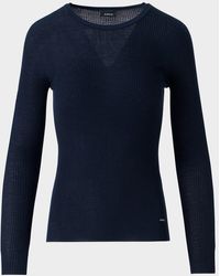 Akris - Seamless Rib Knit Fitted Sweater - Lyst