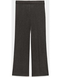 Theory - Herringbone Knit Cropped Pants - Lyst