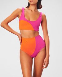 Mara Hoffman - Lira Colorblock Bikini Top - Lyst