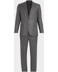 Brioni - Apos;S Tonal Herringbone Wool-Silk Two-Piece Suit - Lyst