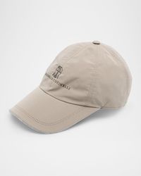 Brunello Cucinelli - Tonal Crest Logo Baseball Hat - Lyst