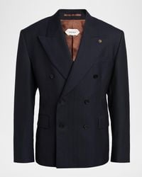 Versace - Apos;S Pinstriped Wool Formal Jacket - Lyst