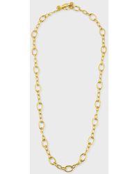 Elizabeth Locke - 19K Small Garda Chain Link Necklace - Lyst