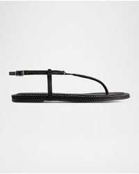 Bernardo - Hercu Leather Ankle-Strap Flat Sandals - Lyst