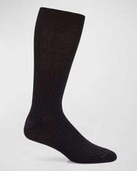 Neiman Marcus - Ribbed Crew Socks - Lyst