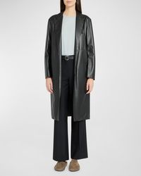 The Row - Babil Open-front Leather Coat - Lyst