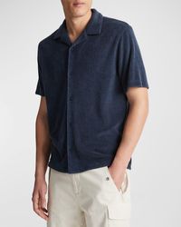 Vince - Terry Toweling Camp Shirt - Lyst