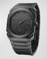 BVLGARI - Octo Finissimo Automatic Bracelet Watch In Black Ceramic - Lyst