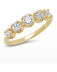 Jennifer Meyer - 18k Gold Graduated Diamond Ring, Size 6.5 - Lyst