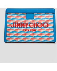 Jimmy Choo - Avenue Logo London Pouch Clutch Bag - Lyst