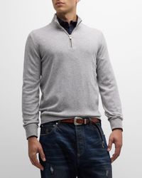 Brunello Cucinelli - Cashmere Quarter-Zip Sweater - Lyst