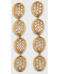 Marco Bicego - Diamond Lunaria Pave Four-drop Earrings - Lyst