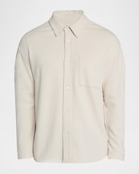 FRAME - Apos;S Cotton Waffle Texture Button-Down Shirt - Lyst