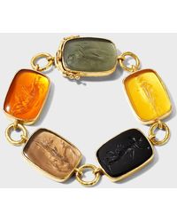 Elizabeth Locke - New Muse 19k Gold Glass Intaglio Bracelet - Lyst