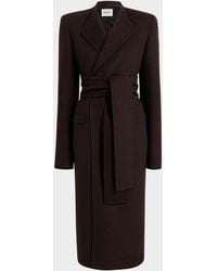 KHAITE - Jelson Belted Wool Coat - Lyst