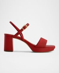 Bernardo - Canto Leather Platform Sandals - Lyst