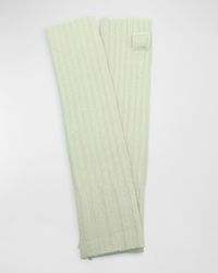 Portolano - Long Ribbed Fingerless Cashmere Gloves - Lyst