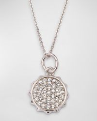Monica Rich Kosann - 925 Sun Charm Pave Sapphire Necklace - Lyst