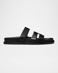 Tory Burch - Ines Leather Triple-Band Sport Mule Sandals - Lyst