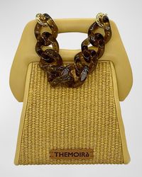 THEMOIRÈ - Clori Eco-Fabric Straw Top-Handle Bag - Lyst