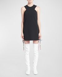 Emilio Pucci - Lace-Up Side Sleeveless Mini Shift Dress - Lyst