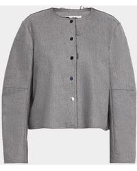 Maria McManus - Crescent Wool-Cashmere Crop Jacket - Lyst