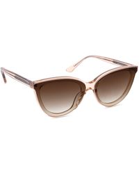 Krewe - Monroe Nylon Acetate/metal Cat-eye Sunglasses, Petal 24k - Lyst