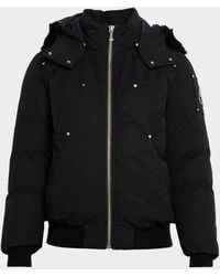 Moose Knuckles - Apos;S Original Ballist Shearling Trim Bomber Jacket - Lyst