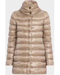 Herno - Amelia Water-Resistant Ultralight Nylon A-Line Puffer Jacket - Lyst