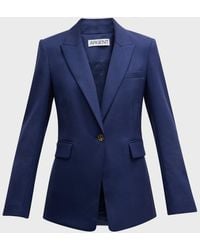 Argent - Single-Button Wool Blazer - Lyst