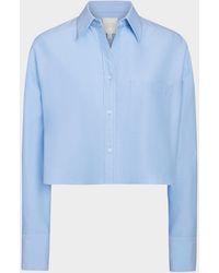 Twp - Little Big Joe Cropped Button-Front Shirt - Lyst
