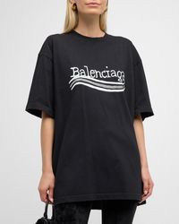 Balenciaga - Hand Drawn Political Campaign T-shirt Large Fit - Lyst