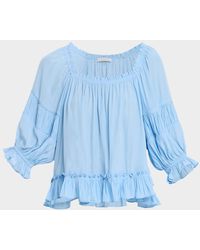 Ramy Brook - Natasha Ruffled Blouse - Lyst