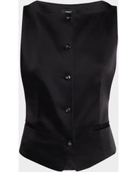 Theory - Satin Boat-Neck Vest - Lyst