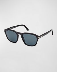Tom Ford - Avery Round Acetate Sunglasses - Lyst