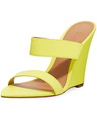 Yellow Wedge Sandals - Women's Yellow Wedge Sandals - Lyst
