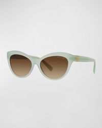 Lauren by Ralph Lauren - Rl Monogram Gradient Acetate Cat-Eye Sunglasses - Lyst
