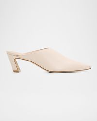 Stuart Weitzman - 50Mm Stassi Leather Mules - Lyst